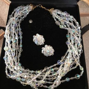 Beaded Necklace & Earrings